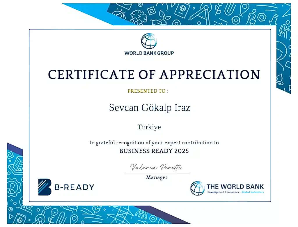 certificate sevcan gokalp iraz